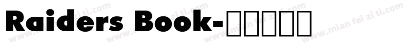 Raiders Book字体转换
